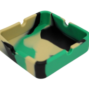 3.2" Square Silicone Ashtray Assorted Color